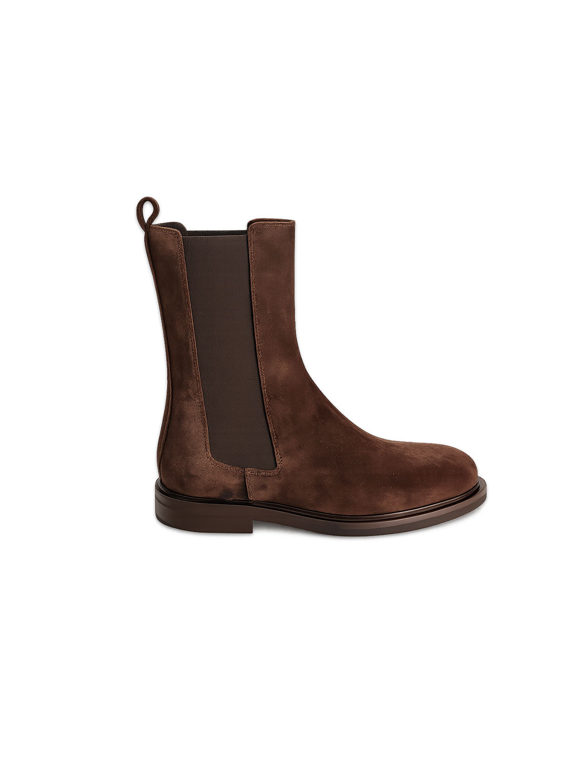 Ivy Veloursleder Stiefel mit elastischen Chelsea Einsätzen