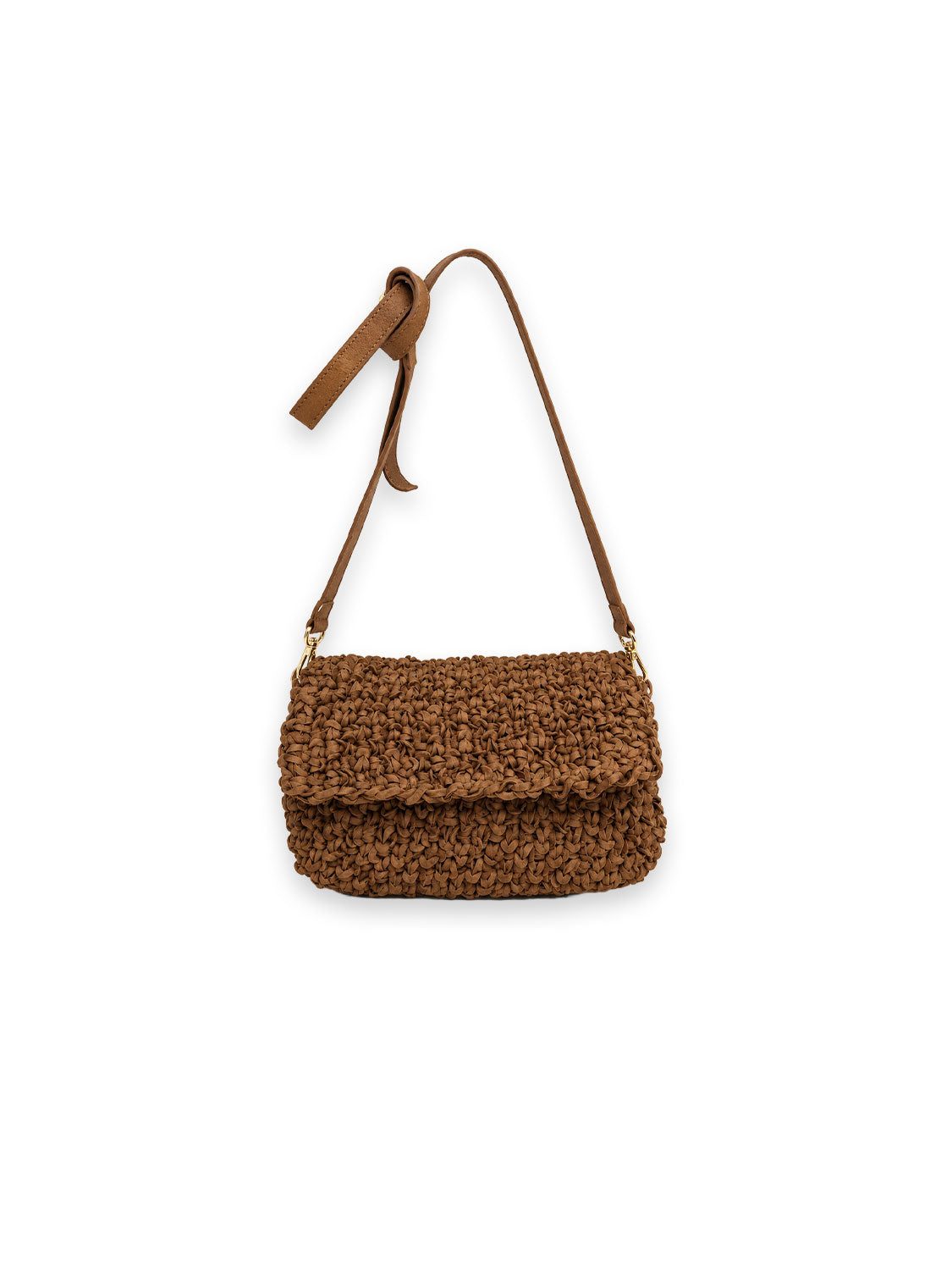 Bolso Mini Handtasche – Geflochtene Struktur mit edlen Metall-Details