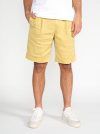 Shorts aus Leinen-Baumwoll-Mix