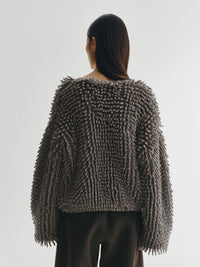 Mille Cashmere Sweater mit Fransen – Truffle