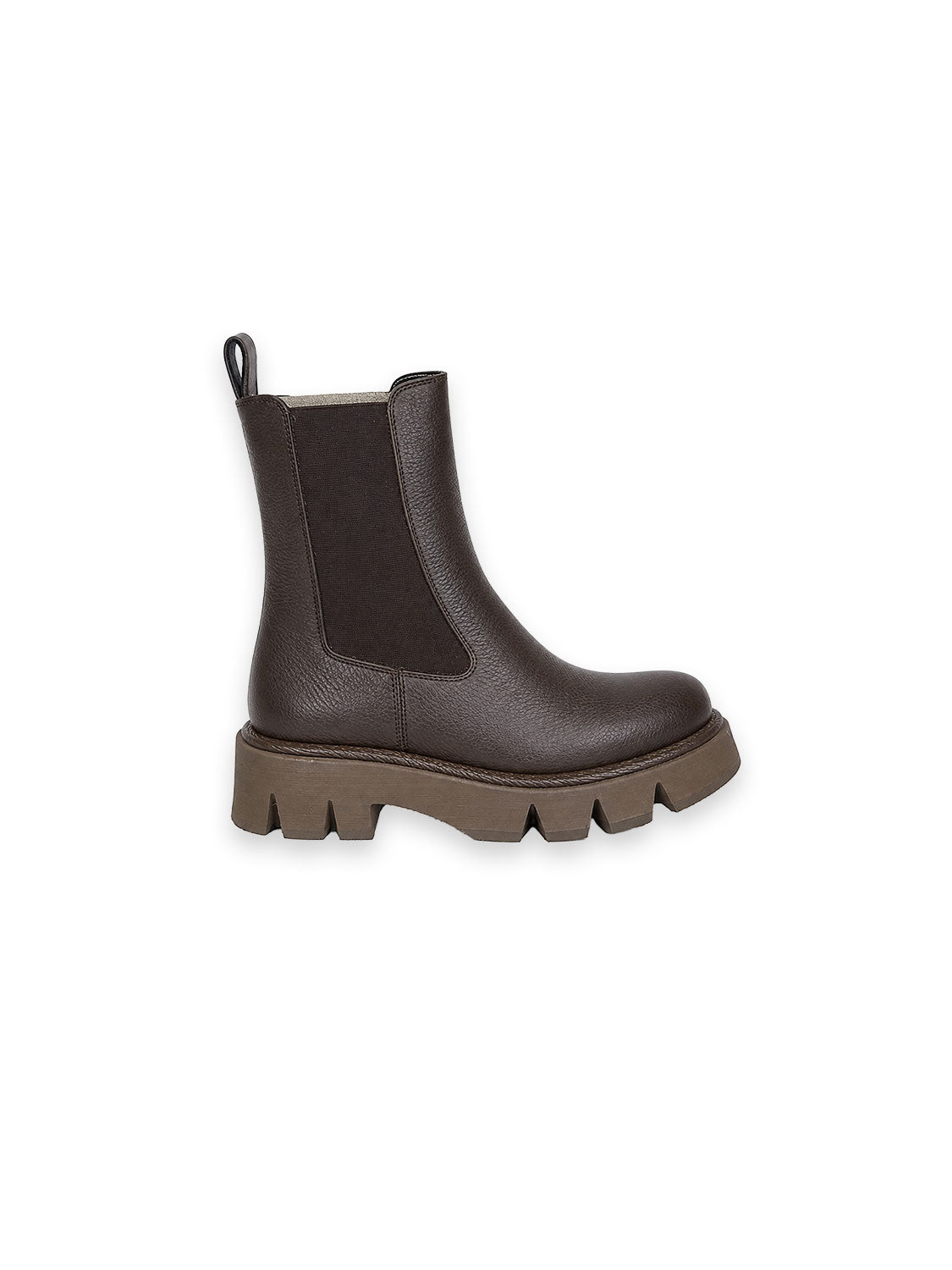 Cintia Nappa Grain Brown - Chunky Boots