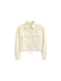 Cropped Technical Gabardine Utility-Jacke