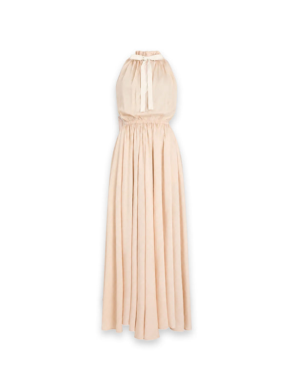 Long Beach Kleid –  mit fließender Silhouette und Bindedetail