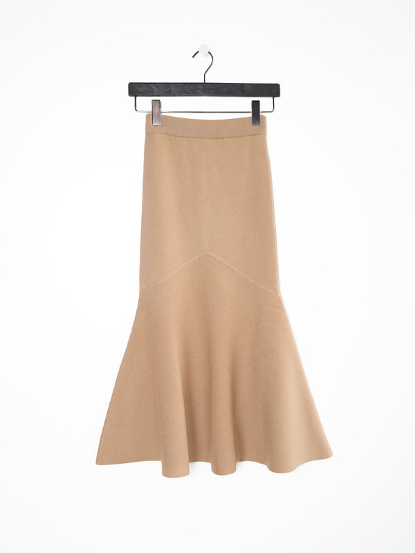 Knitted Midi – Midirock aus Merinowolle