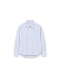 Drop Neck Bluse – Leichte Streifenoptik