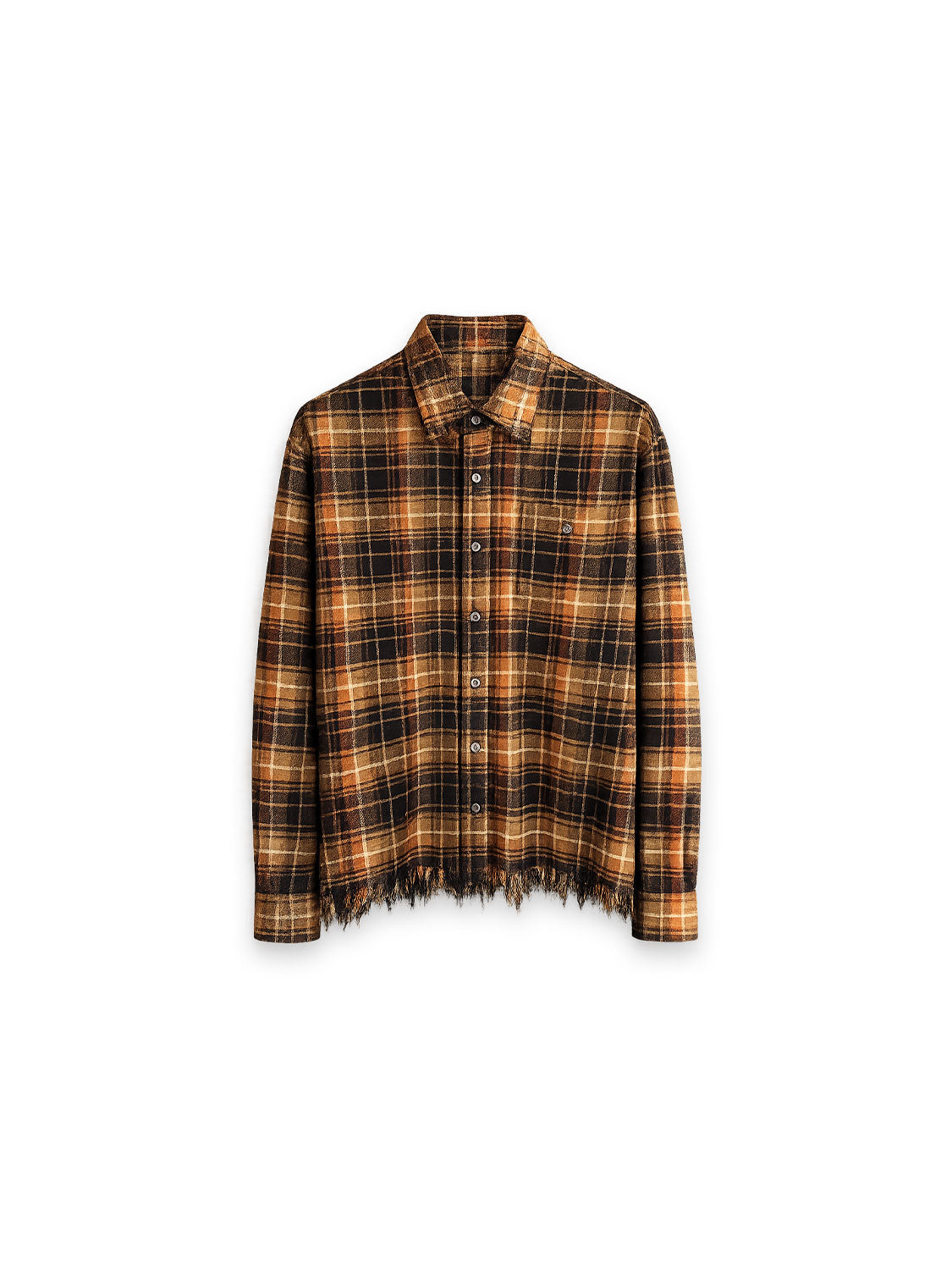 Drop Neck Hemd – Karierter Flanell-Look