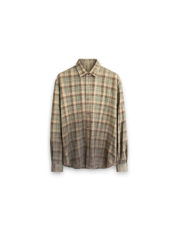 Draped Front Hemd – Lässige Oversized-Passform