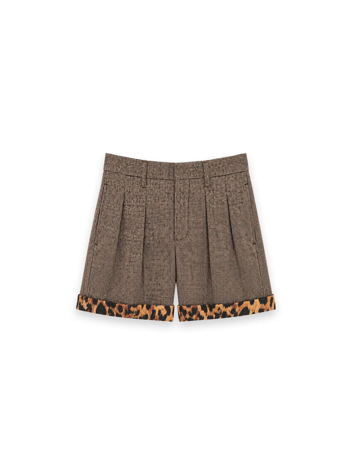 Rolled Up Shorts mit Umschlag