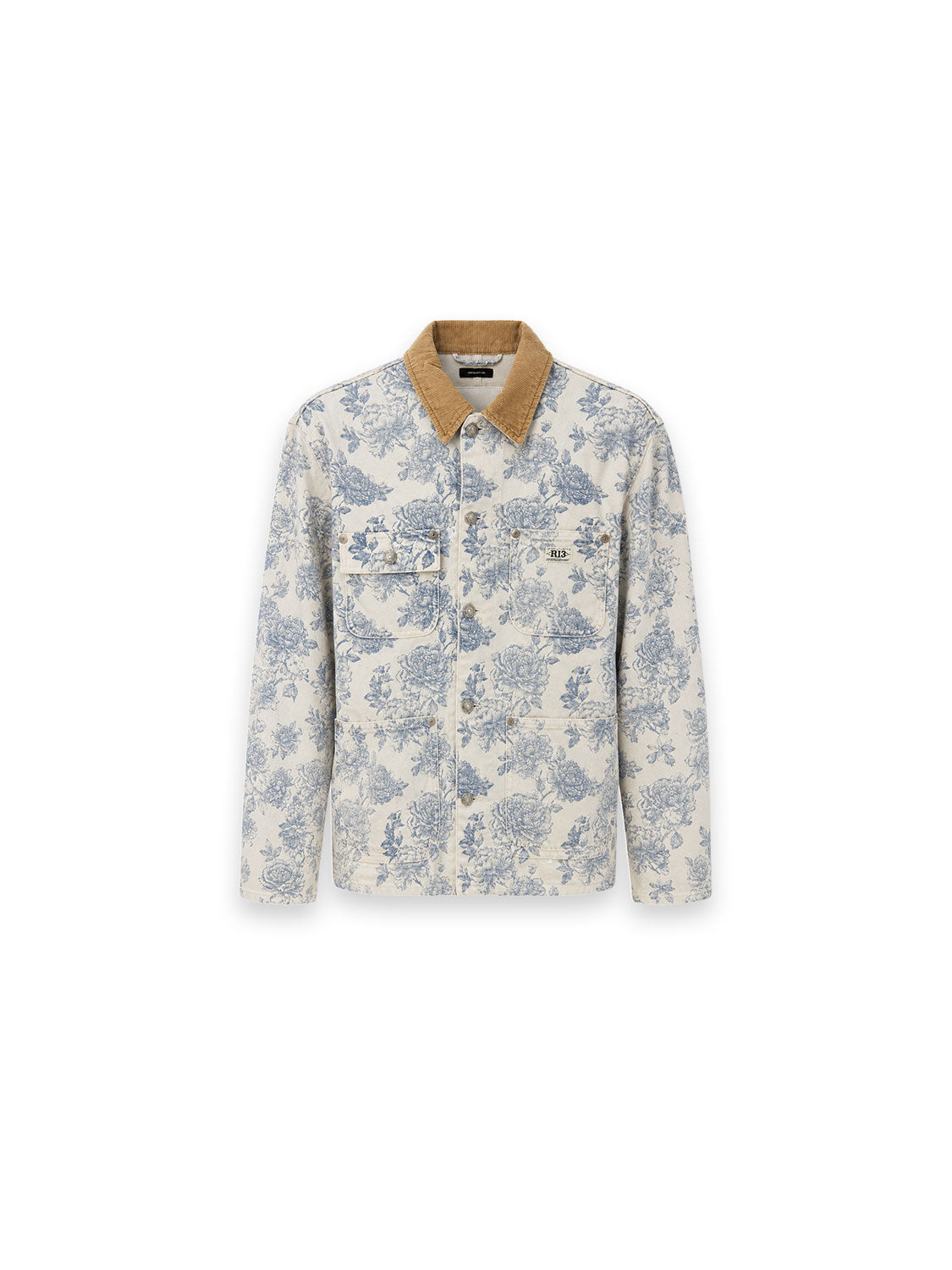 Chore Jacke mit floralem Allover-Print