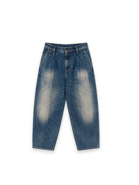 Triple Pleat Jeans – Denim mit markanten Bundfalten