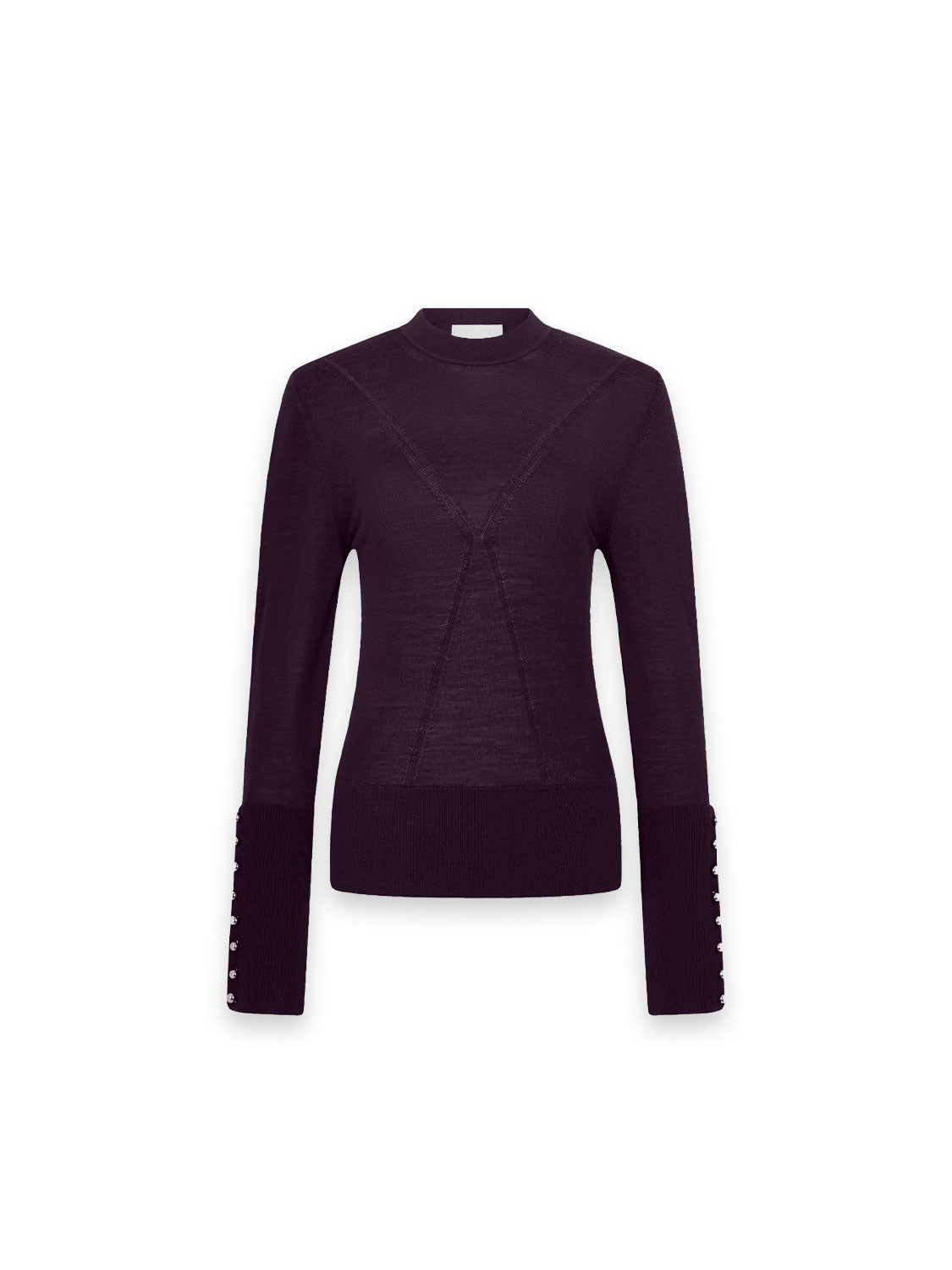 Pullover Feinstrick mit dekorativen Knopfdetails
