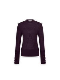 Pullover Feinstrick mit dekorativen Knopfdetails