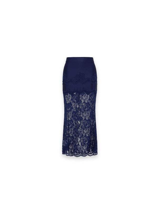 Rock Florale Spitze mit eleganter Silhouette