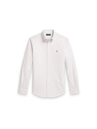 Shirt with striped pattern and logo print