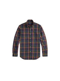 Button-down plaid shirt