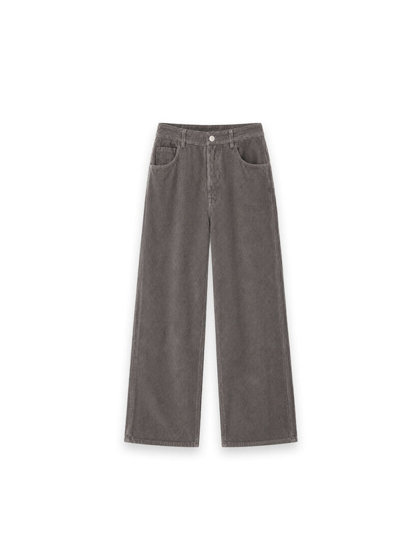 Cordhose mit weitem Bein