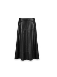 Palomina Rock – Eleganter Leder-Look mit fließender Silhouette