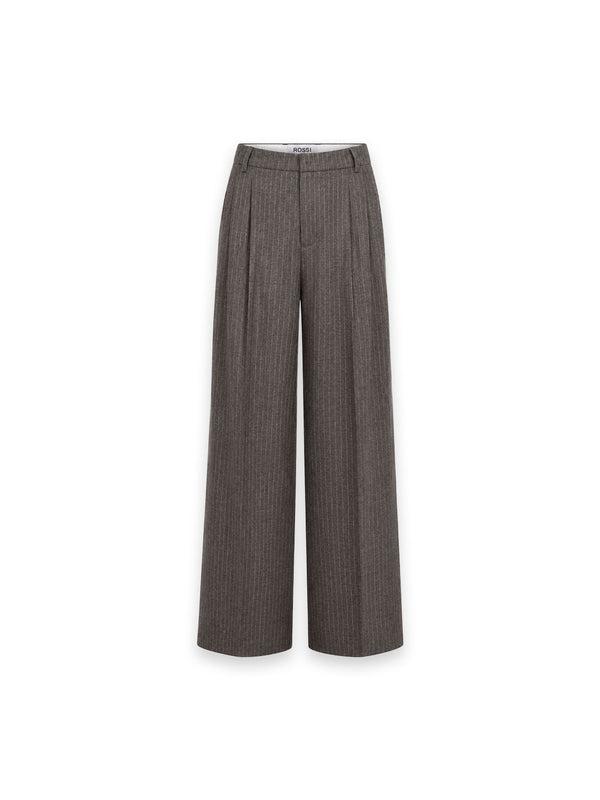 Zeyn Hose mit feinem Nadelstreifenmuster und weitem Bein