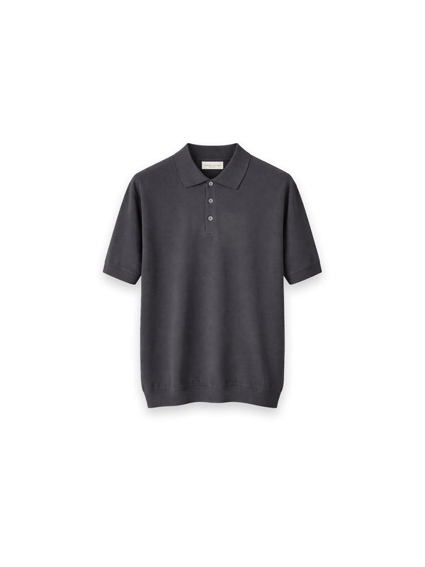 Polo MC T-Shirt – Strick-Polo aus feiner Seide