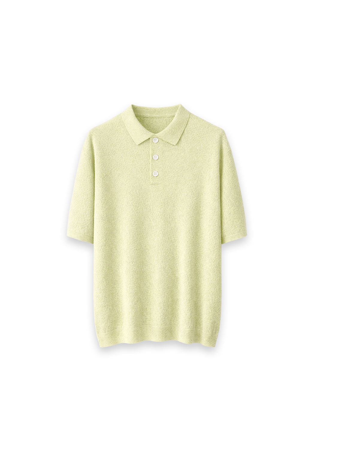 Short-sleeved polo shirt with classic collar