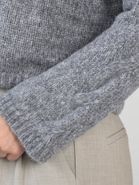 Girocollo Treccia – Verkürzter Pullover