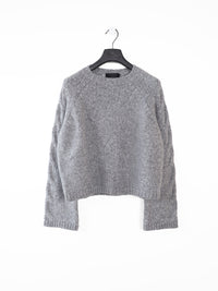 Girocollo Treccia – Verkürzter Pullover