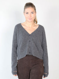 Strickjacke aus Cashmere-Seiden-Mix
