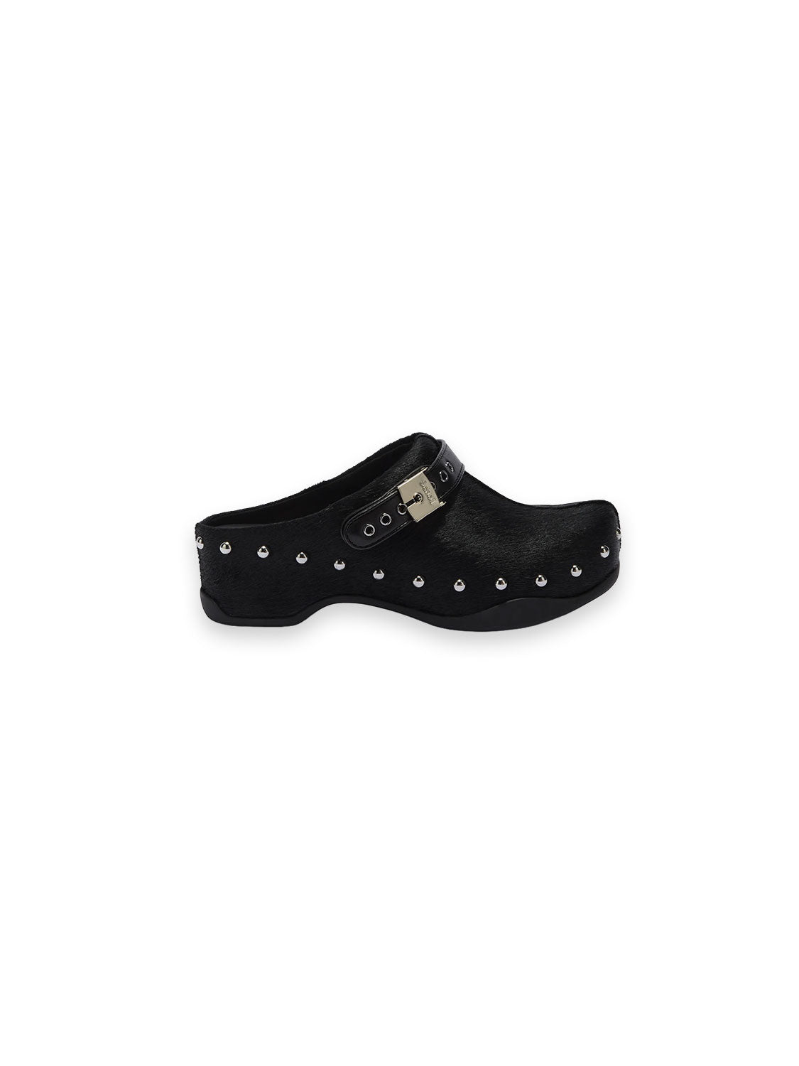 Pesucra Clogs – Fellleder mit silberfarbenen Nieten
