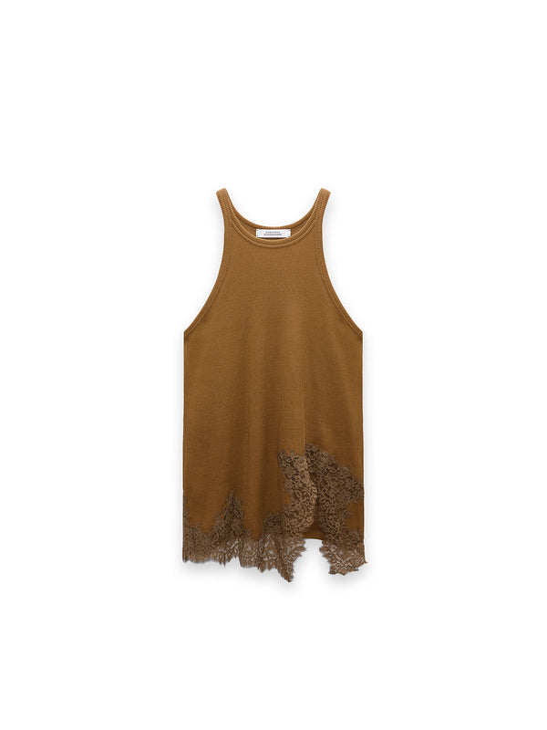 Pure Top – Eleganter Spitzenbesatz