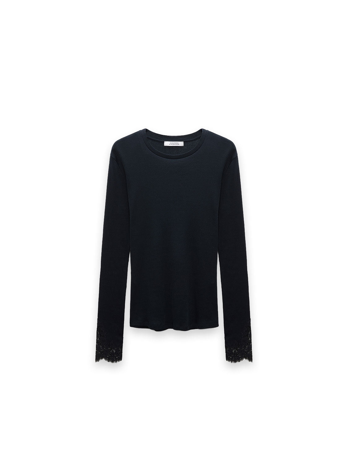 Pure Pullover – Elegante Spitzenbündchen