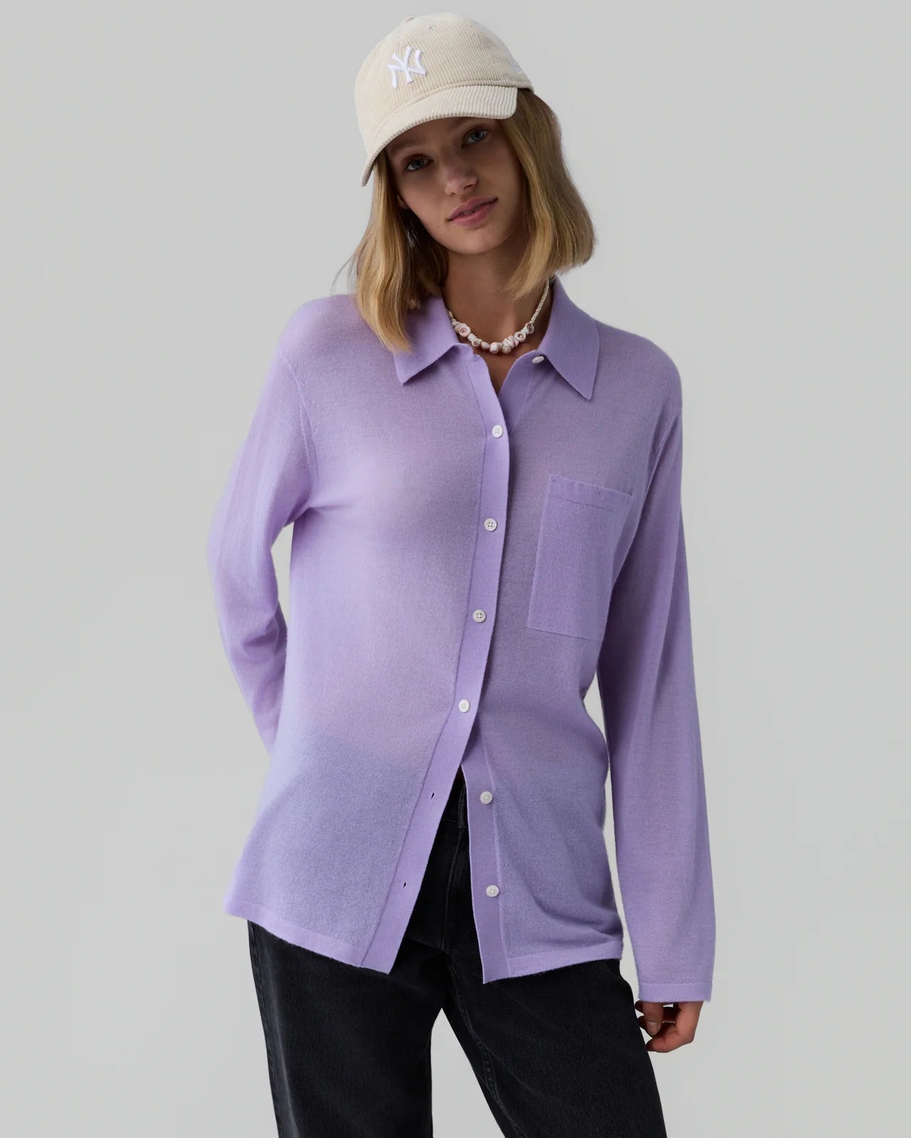 Showtime- Strickhemd aus Cashmere