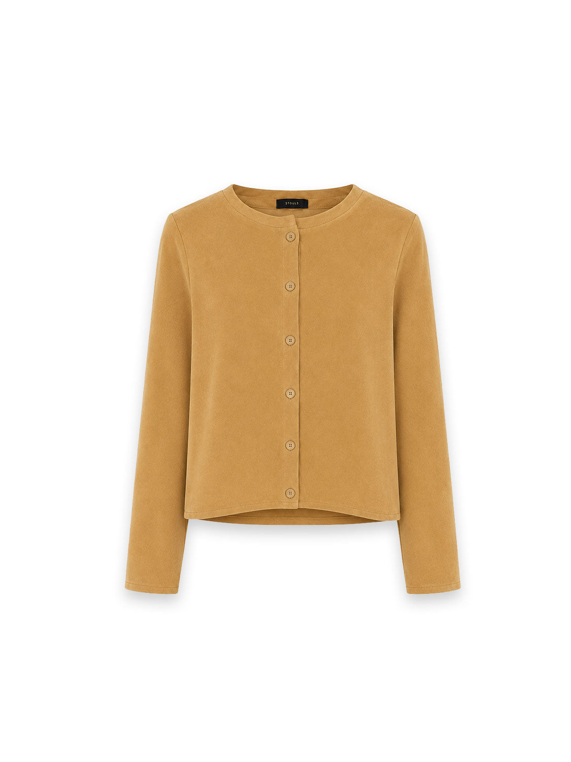 Jacke mit verdeckter Knopfleiste