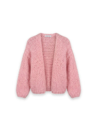 Bomber Strickjacke mit Chunky-Struktur