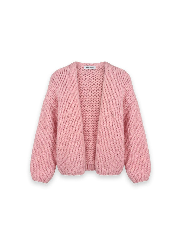 Bomber Strickjacke mit Chunky-Struktur