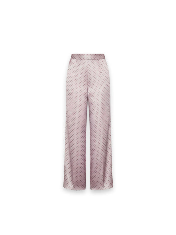 Printed Wide Leg Pants – Retro Hearts