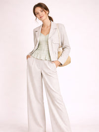 Blazer mit feinen Nadelstreifen
