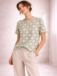 Cayman Bluse mit Print
