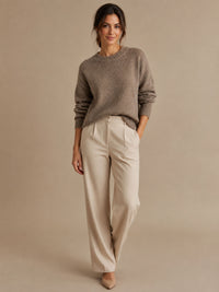 Joyie Pullover – Lässige Silhouette mit modernem Stricklook