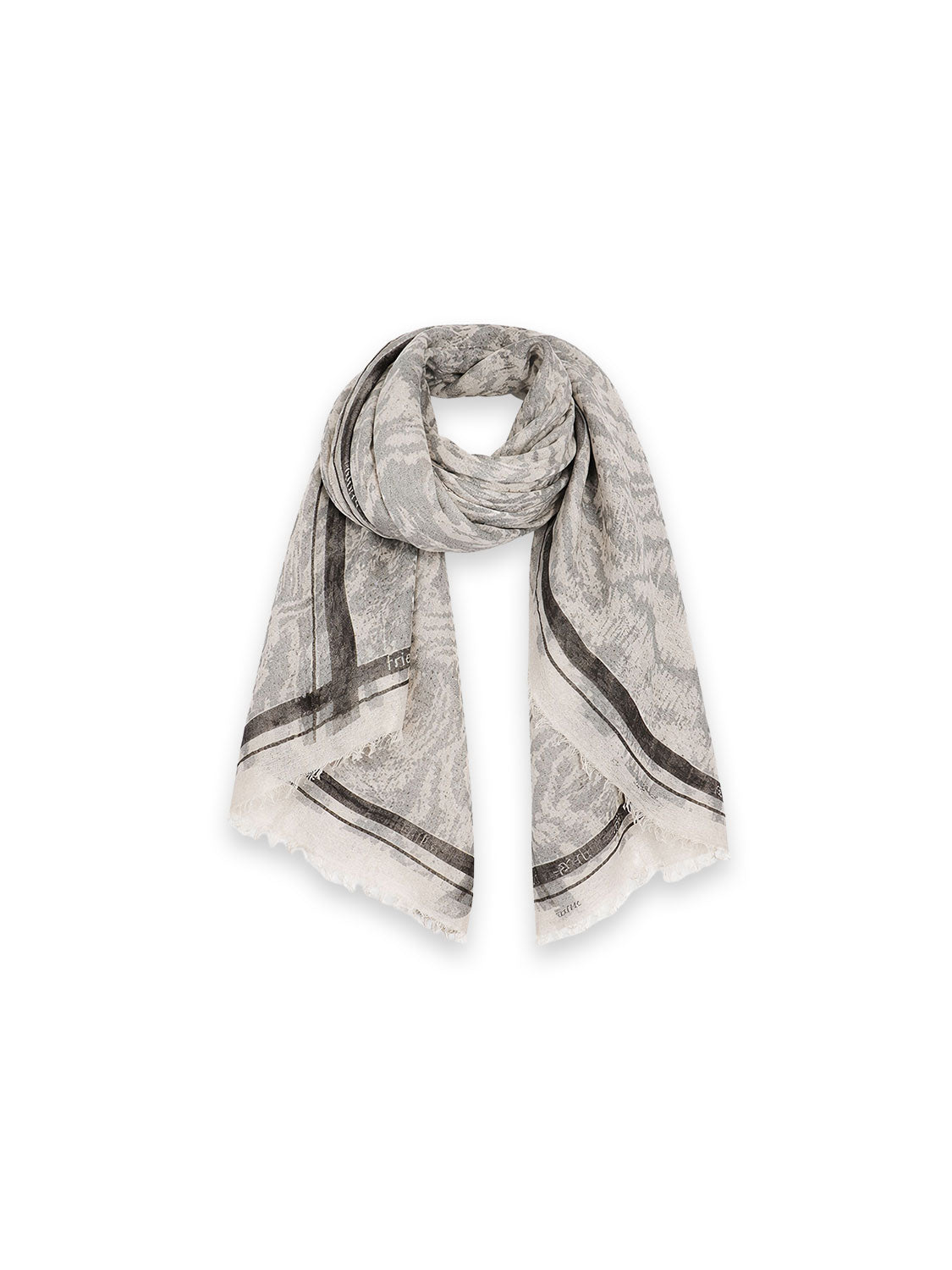 Felted Stole - Kaschmirschal mit Print Asian Game