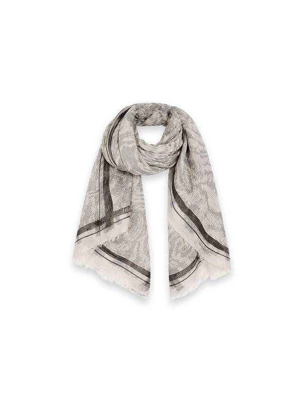 Felted Stole - Kaschmirschal mit Print Asian Game