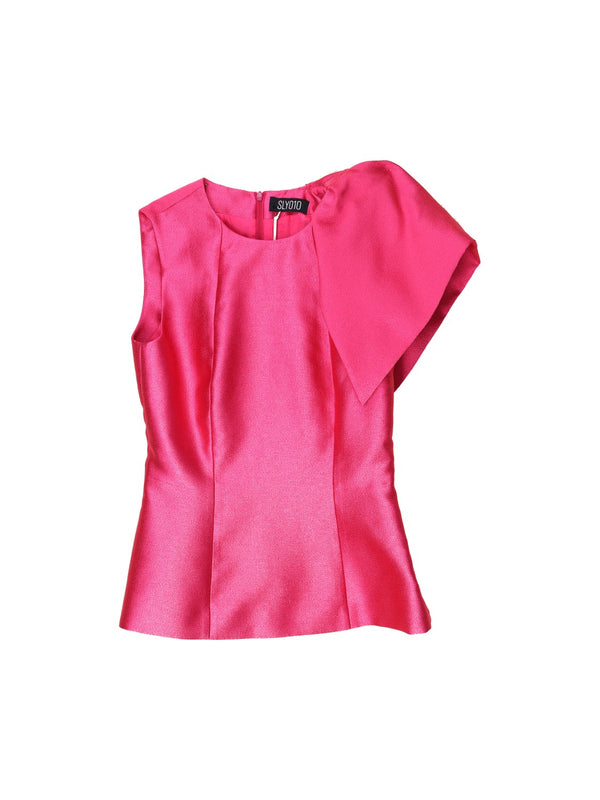 Elfriede - Top mit drapierter Schulter