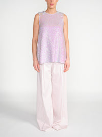 Ärmelloses Pailletten Top