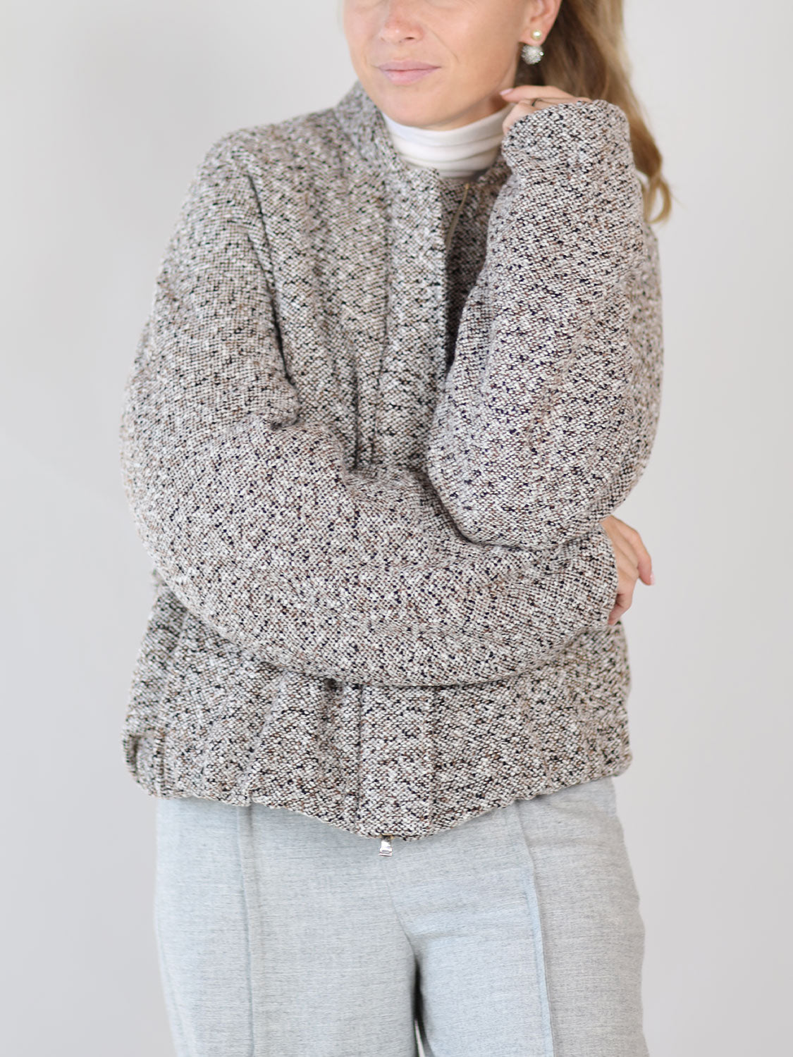 Jacke mit Broschen-Detail