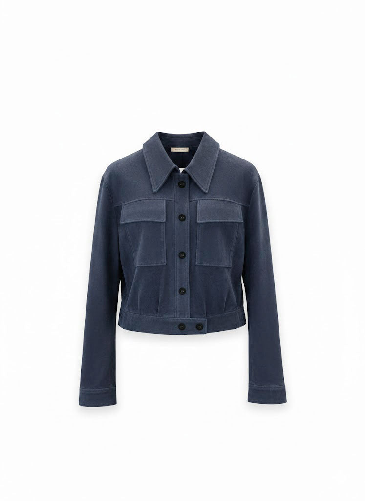 Jacke - Soft Suede Cropped Jacket