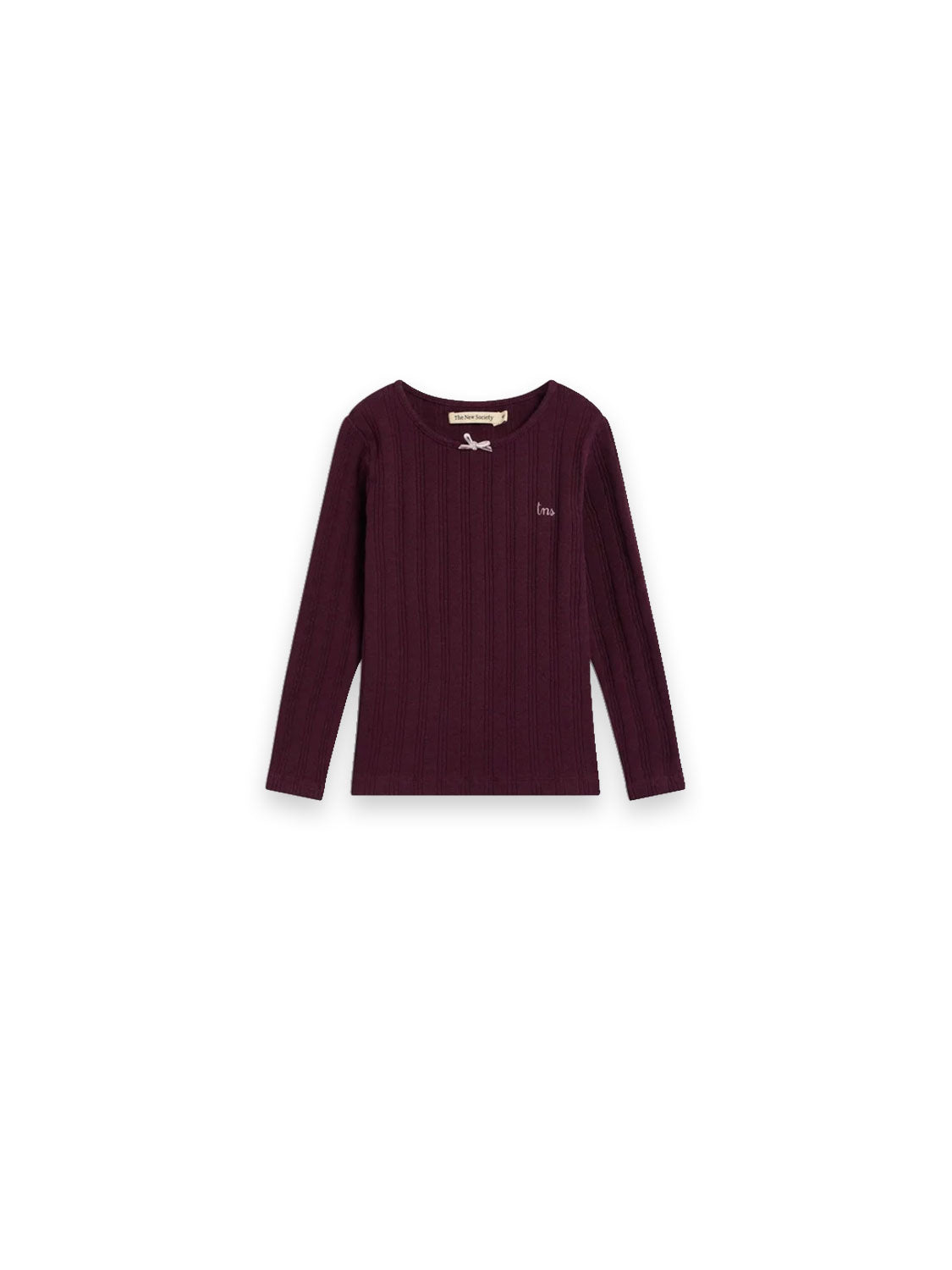 Tns Logo Pullover – Pullover mit feiner Rippstruktur und dezenter Logo-Stickerei