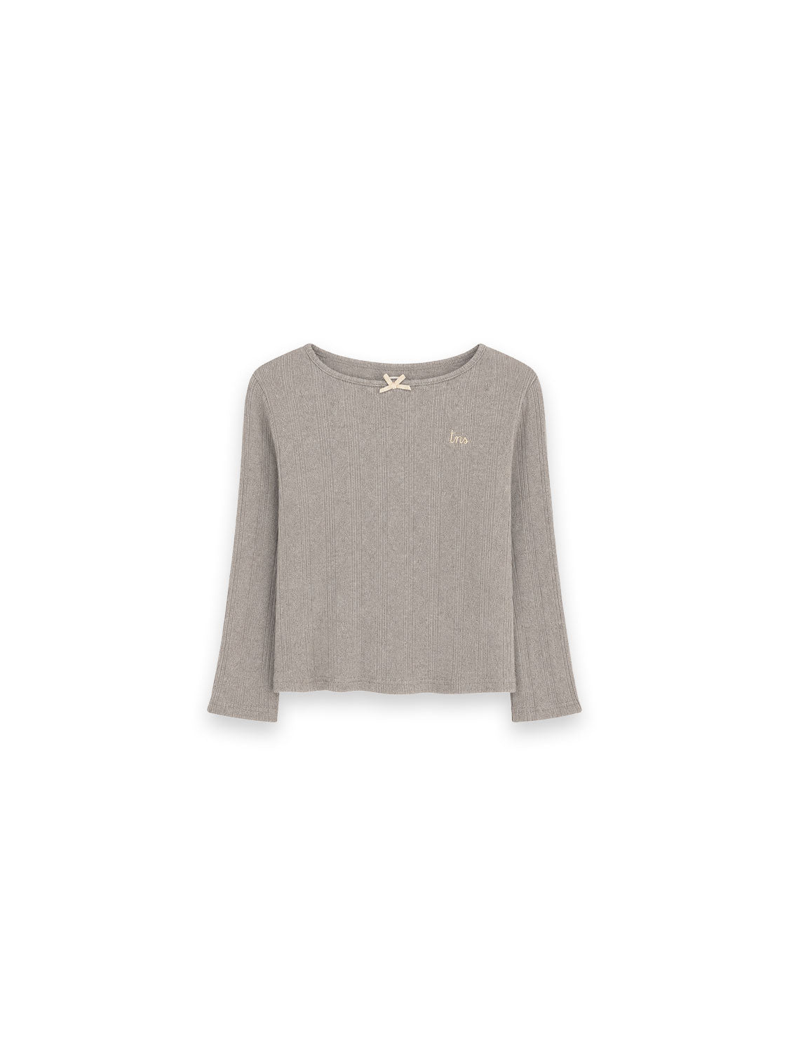 Tns Logo Pullover – Rippstrick mit Schleifendetail