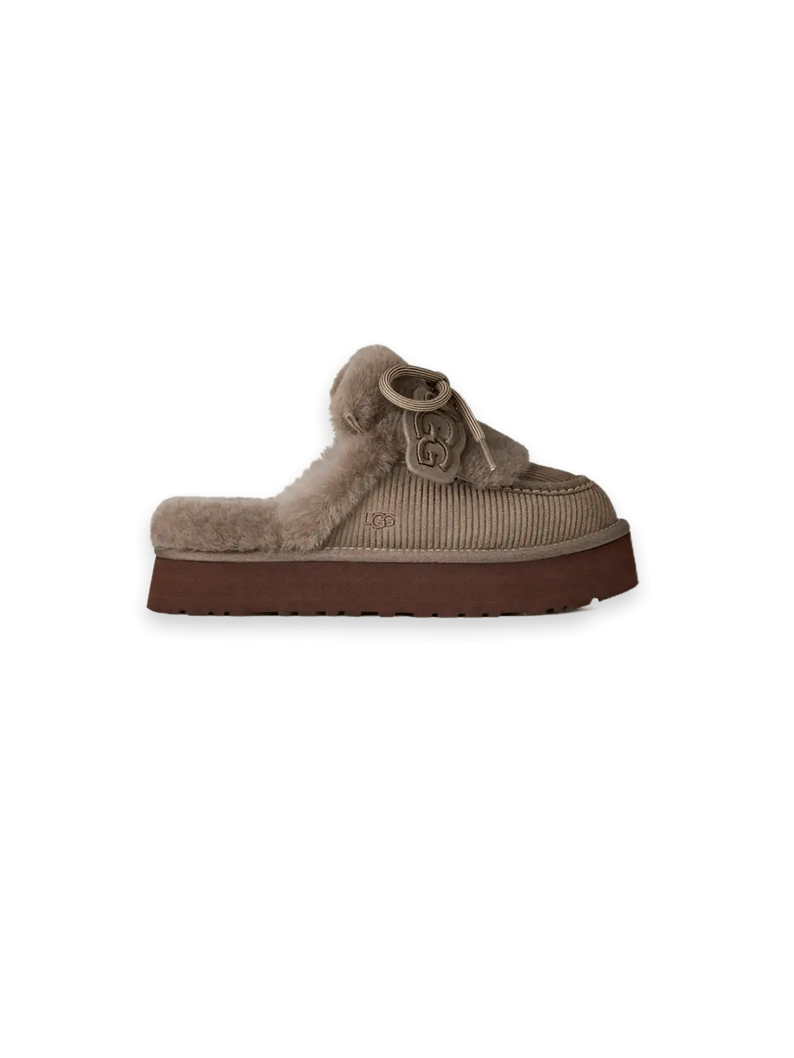 UGG Disquette Heritage Corduroy & Shearling Slippers