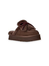 UGG Disquette Heritage Slippers aus Cord & Lammfell