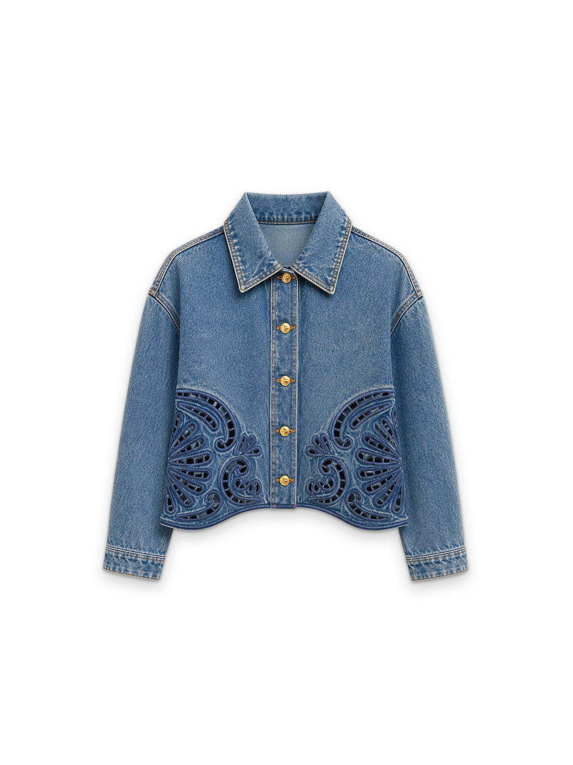 The Bobbi Jeans Jacke mit Zierstickerei