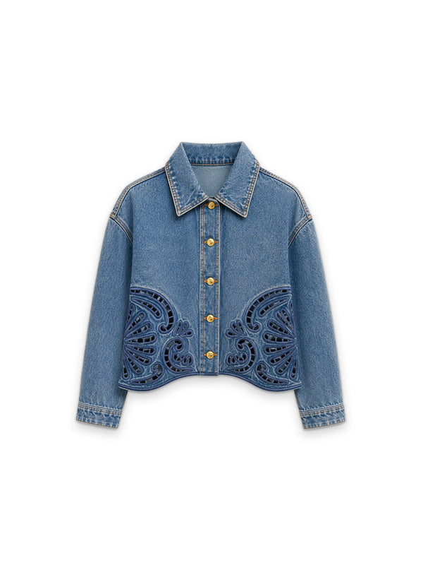 The Bobbi Jeans Jacke mit Zierstickerei